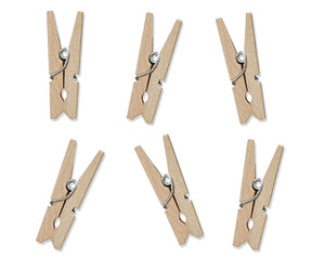 Mini-Wäscheklammern natur 3,5cm 10 Stück