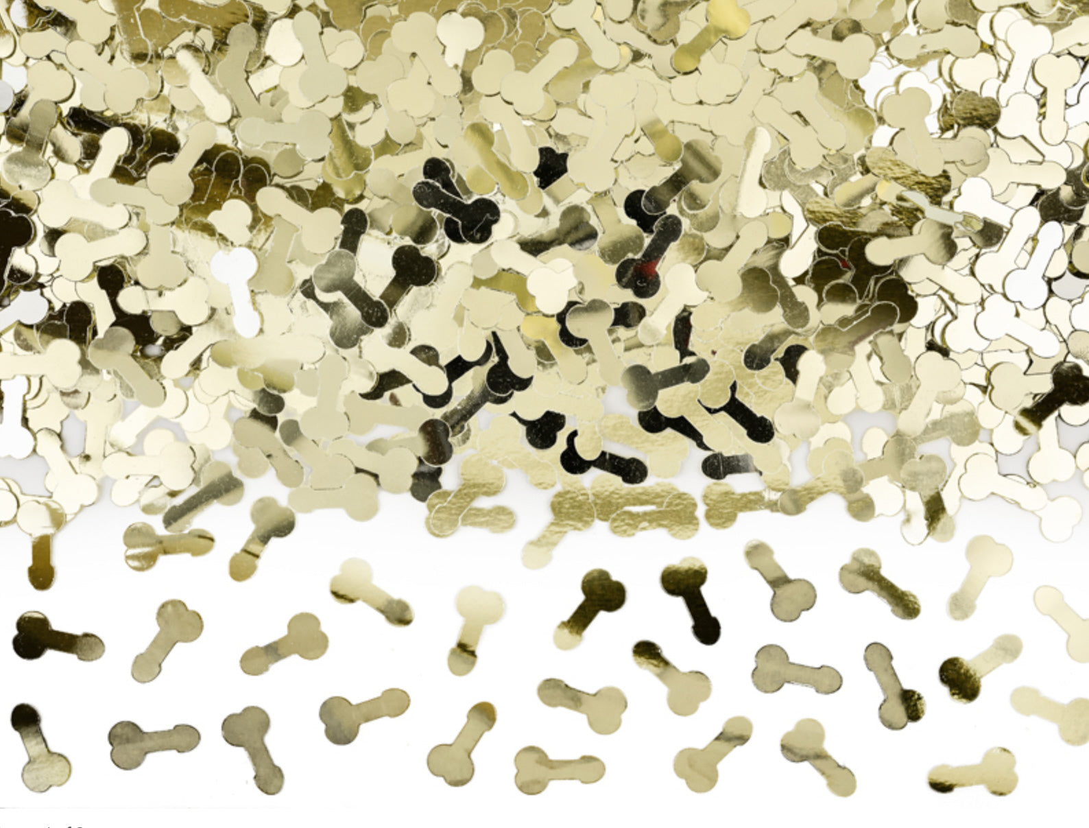 Konfetti Penis gold Bachelorette Party JGA 30g 1x1,5cm