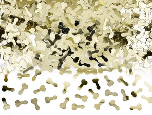 Konfetti Penis gold Bachelorette Party JGA 30g 1x1,5cm