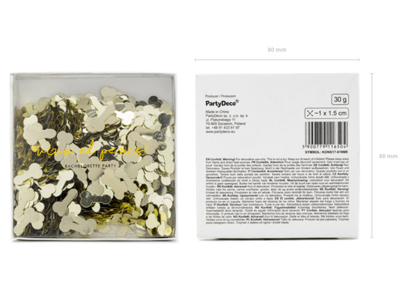 Konfetti Penis gold Bachelorette Party JGA 30g 1x1,5cm