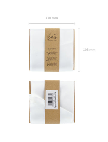 Team Bride Schärpe Sash weiß roségold 10x75cm