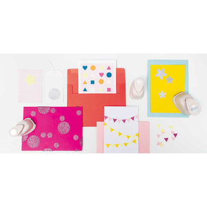 Glitzerpapier Block A4 10 Blatt Papier Poesie Nostalgie Mix 180g/m²