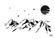Universal-Schablone Berge Mountains Stencil A4 20x30cm