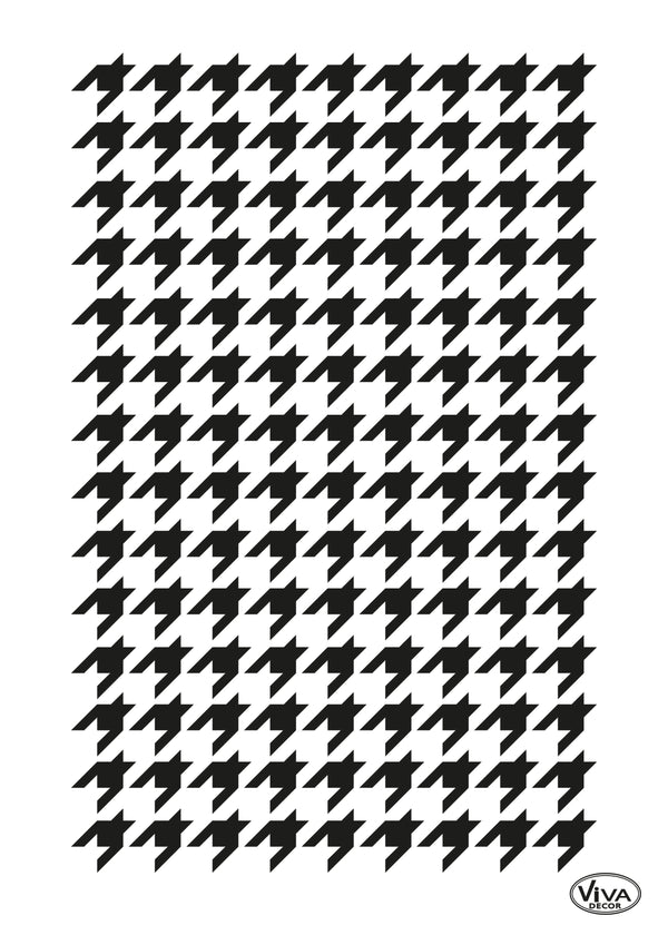 Universal-Schablone Hahnentritt-Schablone A4 20x30cm Hahnentrittmuster