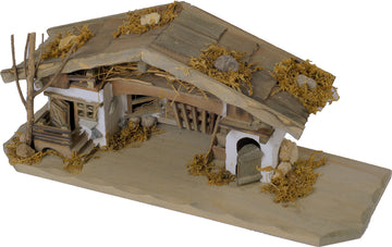 Krippenstall Jenbach 33x12x13,5cm für Krippenfiguren 3,5-6cm