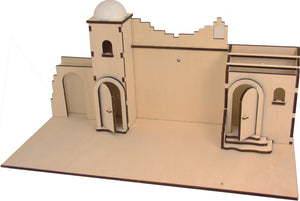 Krippenbausatz Stall Jerusalem 63x29x32cm orientalische Weihnachtskrippe
