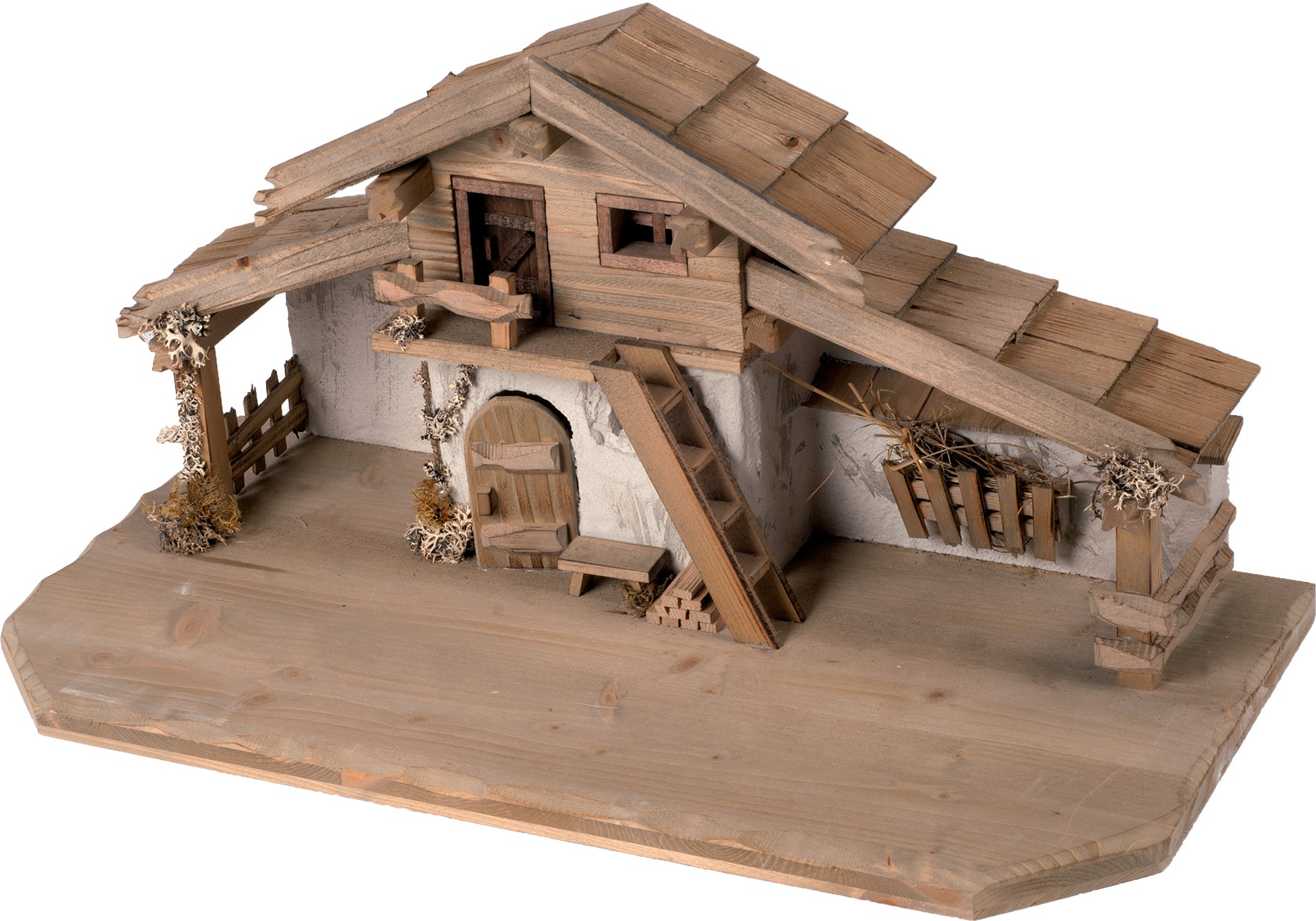 Krippenstall Etall 58x29,5x29cm für 8-10cm Figuren