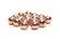 Glasperle roségold 10mm 25 Stück