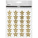 Adventkalender-Zahlen Sterne gold Nummern 1-24 2,5x2,5cm 24 Stück