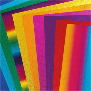 Moosgummi-Platten Set Rainbow metallic A4 20x30cm 10 Bögen