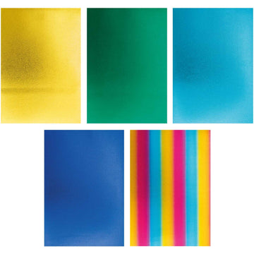 Moosgummi-Platten Set Rainbow metallic A4 20x30cm 10 Bögen