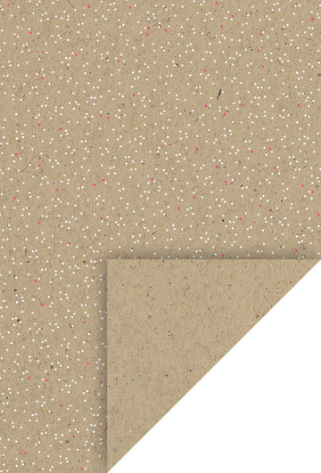 Naturkarton "Punkte" A4 weiß/neon Kraftpapier 220g/m² 1 Stück