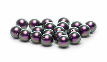 Swarovski Glaswachsperlen 8mm 5810 grün-lila 20 Stück