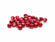 Glasperle Marmor rot glänzend 6mm 30 Stück