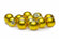 Wachs-Glasperle goldgelb metallic 12mm 14 Stück
