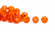 Glasschliffperlen rund 8mm orange 25 Stück