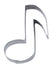 Ausstechform Musiknote  Edelstahl 7,5cm
