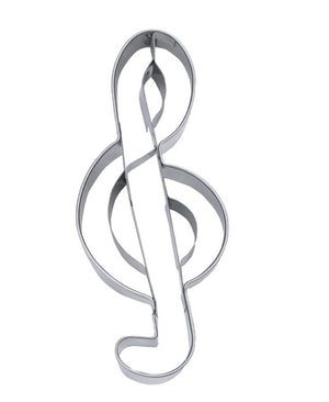 Ausstechform Notenschlüssel Musiknote 12cm