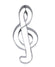 Ausstechform Notenschlüssel Musiknote 12cm