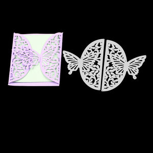 Stanzschablone Schmetterling Kartengestaltung 12,6x16,1cm 2 Stück