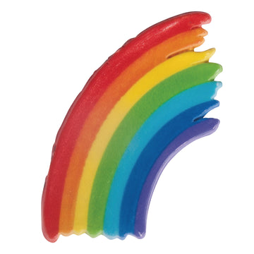 Wachsmotiv Regenbogen Wachsdekor 4,5x6,5cm