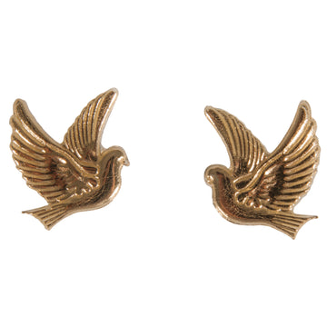 Wachsmotiv Taube gold Verzierwachs 2,2x2,7cm 2 Stück