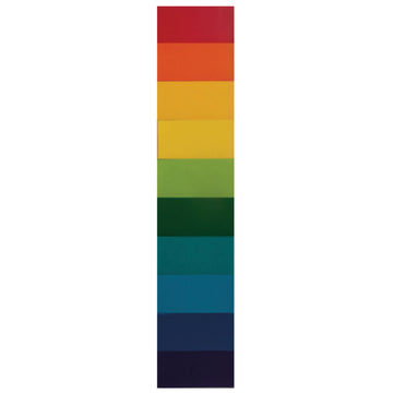 Wachsfolie Regenbogen-Set Verzierwachs-Platte 5x10cm 10 Stück