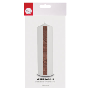 Wachsfolie Holzoptik Verzierwachs-Platte 20x10cm 1 Stück