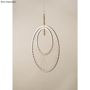 Holzringe natur mit Platte 32-60cm 7 Holzringe 1 Holzplatte