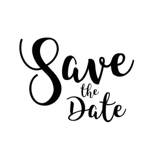 Butterer Gummistempel Save the Date Holzgriff  6,5x5cm