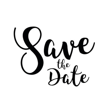 Butterer Gummistempel Save the Date Holzgriff 6,5x5cm