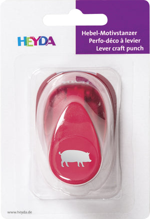 Hebel-Motivstanzer Schwein Motivgröße 1,7cm