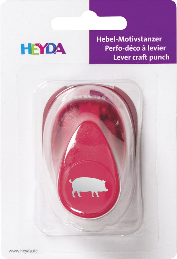 Hebel-Motivstanzer Schwein Motivgröße 1,7cm