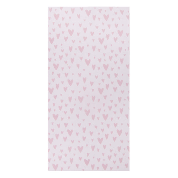 Verzierwachsfolie-Platte weiß mit Herzen 10x20cm 1 Stück