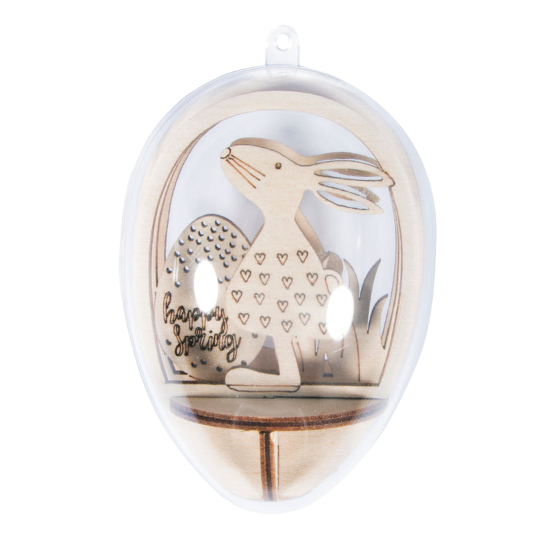 Holz-Steckteile Set Happy Spring FSCMixCredit 9,5x6,5cm