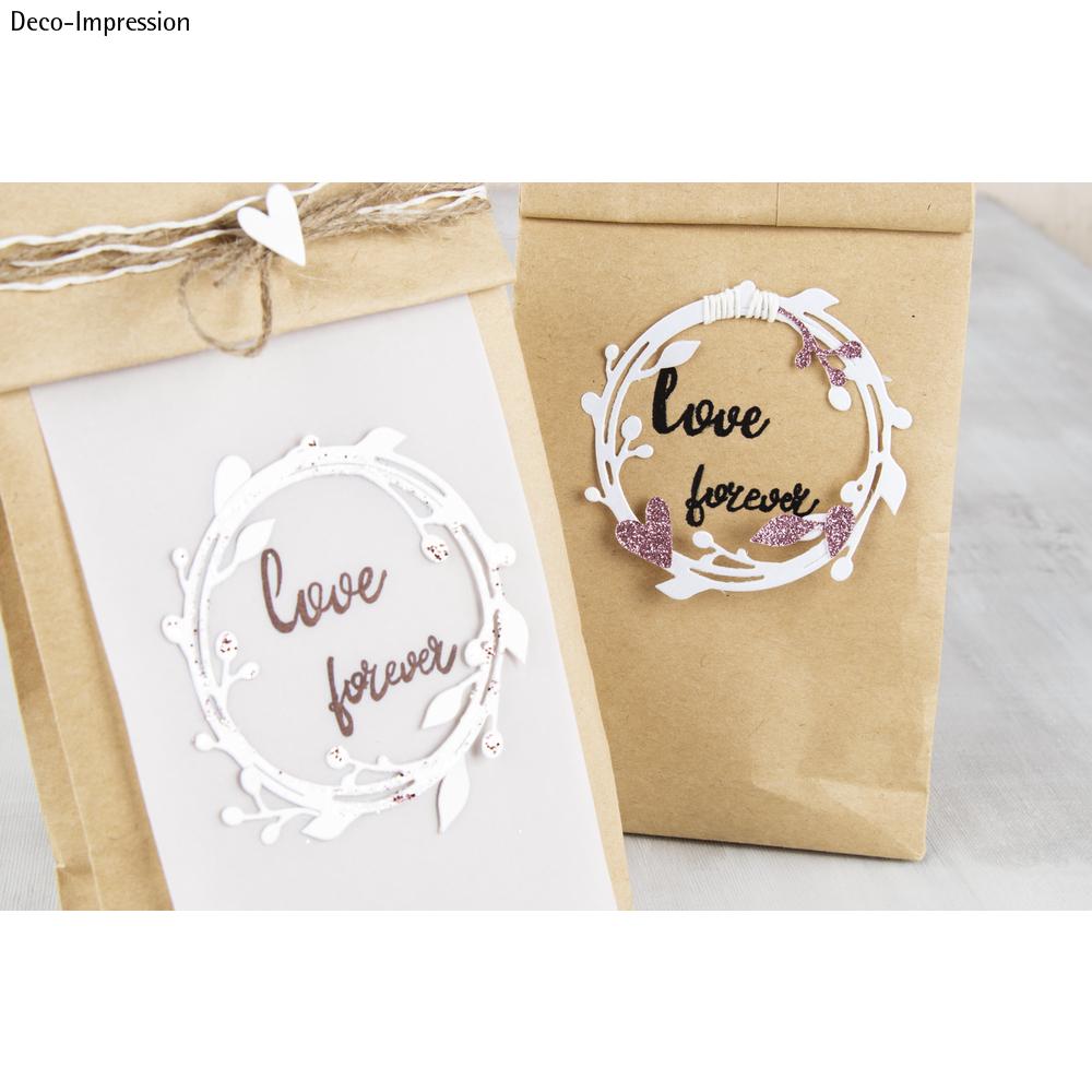 Stanzschablone Blätterkranz 7,5cm 100% Stahl