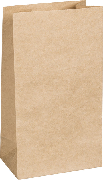 Papier-Bodenbeutel Kraftpapier 10x5,5x17,5cm 25 Stück lebensmittelecht