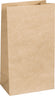 Papier-Bodenbeutel Kraftpapier 12x6x21cm 25 Stück lebensmittelecht