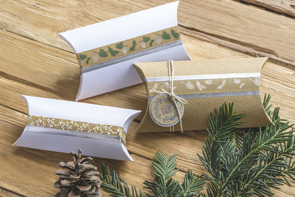 Geschenkboxen Kraftpapier natur 18,5x9cm 6 Stück