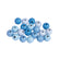 Holz Perlen Mischung poliert blau pastell FSC100%