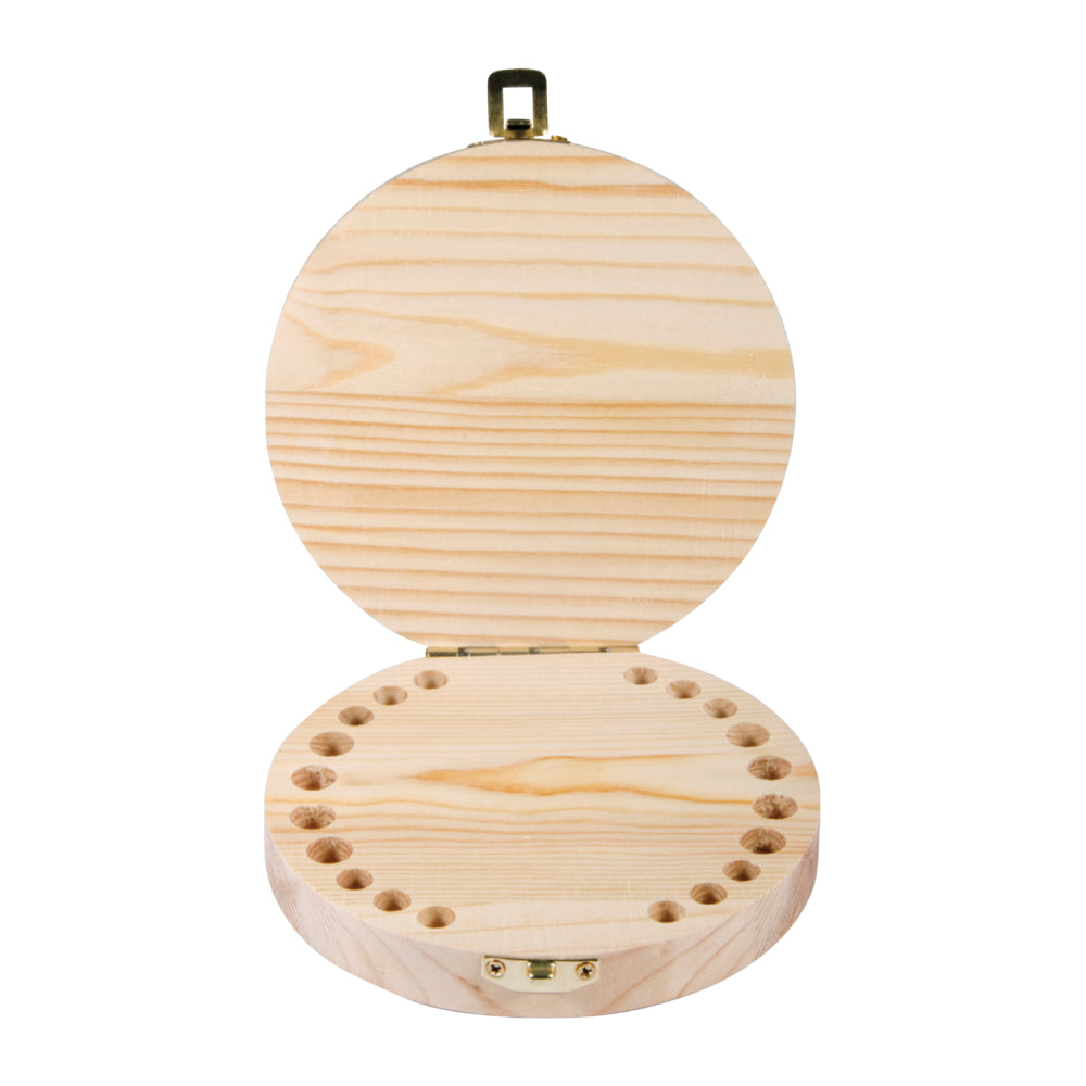 Holzbox für Milchzähne 12x2,7cm