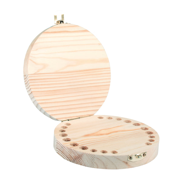Holzbox für Milchzähne 12x2,7cm