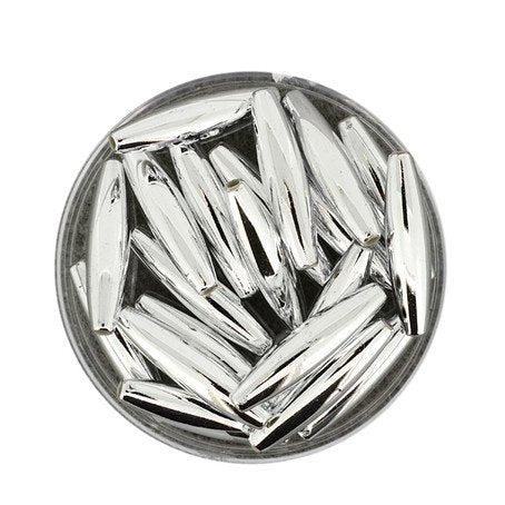 Wachsperle Olive lang 5x20mm, 20 Stück/Dose,