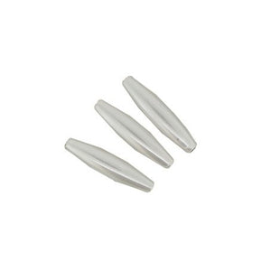 Wachsperlen Olive lang 5x20mm, 20 Stück/Dose, weiß