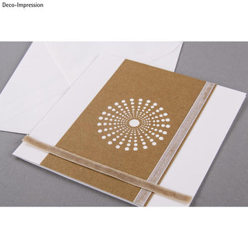 Siebdruck-Schablone Dots selbstklebend A5 Stencil inkl. Rakel