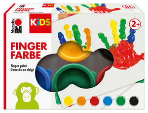 Marabu Kids Fingerfarben-Set 6x35ml