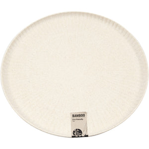 Bambus-Tablett/Platte aus Bambusfasern mit Faltenmuster 2x30cm