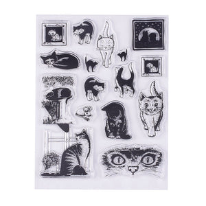 Silikonstempel-Set Katzen Cute Kitties 14x17cm