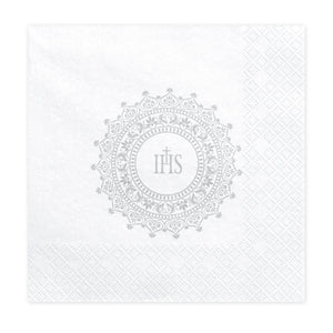 Serviette Erstkommunion -IHS 33x33cm 20 Servietten