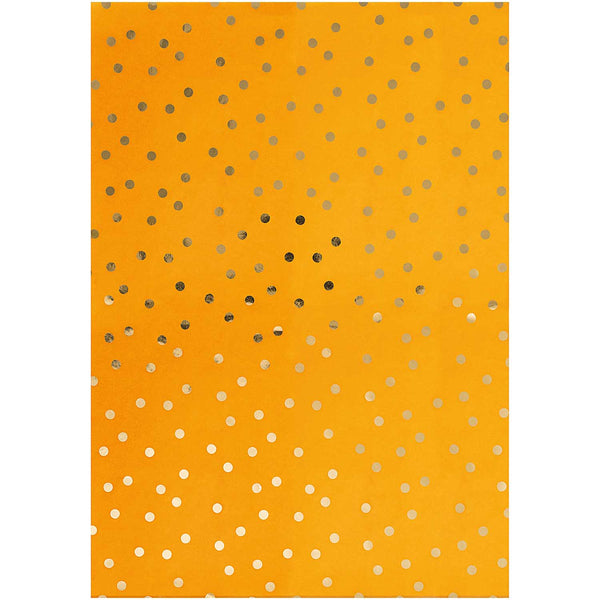 Decoupage Papier Punkte senfgelb 300x420mm 1 Bogen
